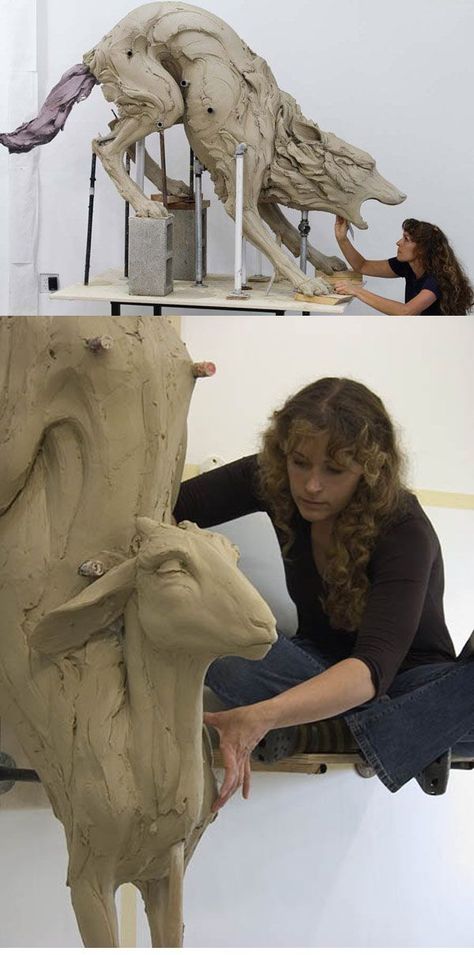 Beth Cavener Stichter Beth Cavener, Clay Videos, Wow Art, Artist Profile, Sculpture Installation, Figurative Sculpture, Animal Sculptures, Ceramic Artists, Art Plastique