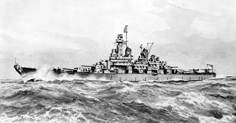 War History Online presents this Guest Article by Chris Knupp. Artist's impression of the Montana class Battleship Myth #1: The Montana class Ignored the P Montana Class Battleship, Yamato Class Battleship, Us Battleships, Battle Ships, Capital Ship, Imperial Japanese Navy, Naval History, United States Navy, Navy Ships