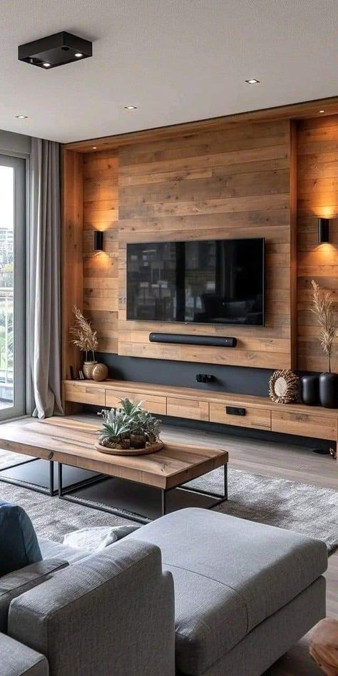 Mounted Tv Ideas Living Rooms, Tv Wall Decor, Tv Wall Design, Home Design Living Room, Living Room Tv Wall, Living Room Inspo, A Living Room, Living Room Tv, Kitchen Designs