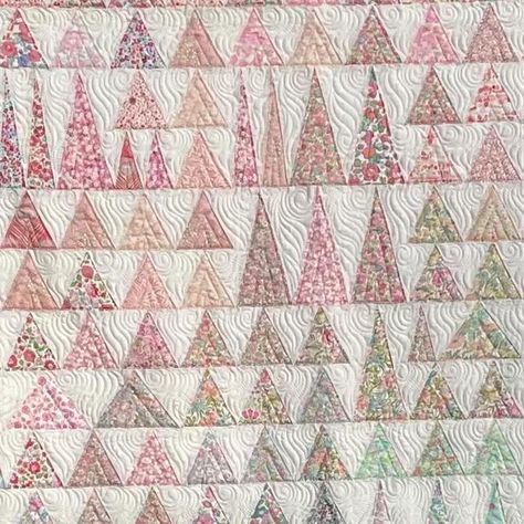 Fairy Quilt Ideas, The Quilted Forest, Forest Frolic Quilt, Fairytale Forest Quilt, Pine Hollow Patchwork Forest Quilt, Fairy Tale Forest, Forest Quilt, Low Volume Quilt, Pink Cottage