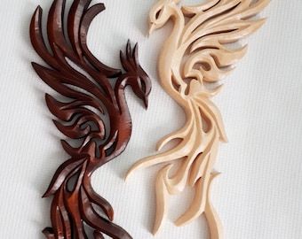 Intarsia Wood Patterns, Phoenix Bird, Wood Carving Designs, Carving Designs, Wood Carving Art, Pink Wall Art, Whittling, Wood Patterns, Scroll Saw