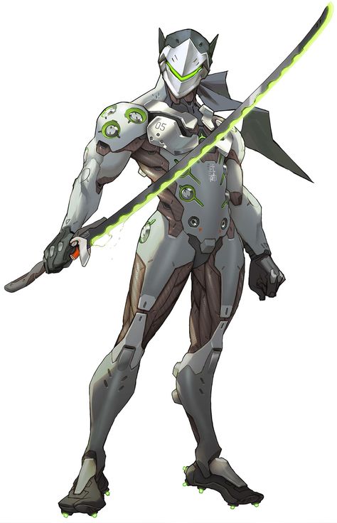 Picked up by CGchips. 2D,3DCG tutorials and 3Dprinter news site. http://cgchips.com/ Futuristic Suit, Armadura Ninja, Genji Shimada, Overwatch Genji, Arte Ninja, Futuristic Armor, Ninja Art, Arte Robot, Power Armor