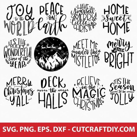 Download our Christmas SVGs for Commercial Use. These Christmas SVG Cut Files are available to download instantly and work with your Cricut and Silhouette#christmas #svg #svgchristmas Free Christmas Ornament Svg, Vinyl Ornament Ideas, Christmas Ornament Sayings, Ornament Svg Free, Christmas Cricut Ideas, Christmas Svg Shirts, Svg Ornaments, Svg Christmas Ornaments, Vinyl Ornaments