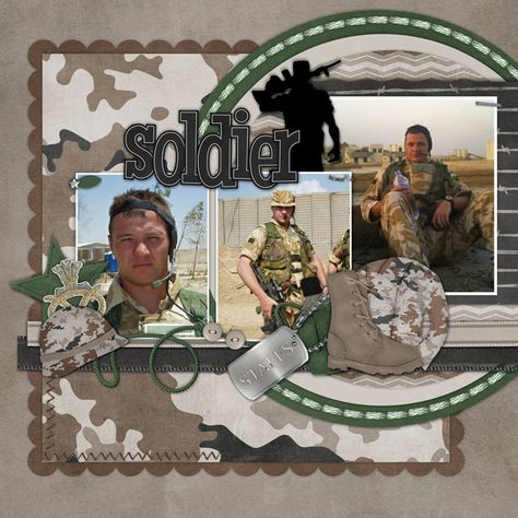 Military Scrapbook Layouts, Military Scrapbook, General Crafts, Photo Scrapbook, Scrapbook Page Layouts, Scrap Paper, Cherry On Top, The Hub, Marine Corps