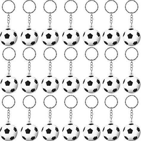 Ships within 24 Hours or Less! Buy This Product Form Our Website For Your Amazing Party! 30 Pack Soccer Keychains Soccer Stress Ball Sports Ball Keychains Soccer Key Chain for Boys School Carnival Reward, Party Bag Gift Fillers (Soccer) Shop at https://www.homepartyking.com/product/30-pack-soccer-keychains-soccer-stress-ball-sports-ball-keychains-soccer-key-chain-for-boys-school-carnival-reward-party-bag-gift-fillers-soccer Gift Fillers, Chain For Boys, Soccer Party Favors, Football Party Decorations, Soccer Bag, School Carnival, Soccer Birthday, Party Table Settings, Sports Balls