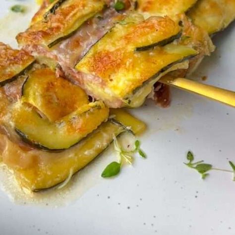 Prosciutto Lasagna, Zucchini Lasagna Loaf, Lasagna Loaf, Prosciutto And Mozzarella, Zucchini Lasagna Recipe, Easy Home Cooked Meals, The Modern Nonna, Lidia's Recipes, Modern Nonna