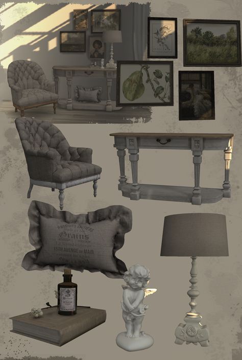 Sims 4 Victorian House, Pinkbox Anye, Living Room Sims 4, Mod Furniture, Sims 4 Bedroom, Pelo Sims, Free Sims, Sims 4 Cc Folder, Sims 4 House Design