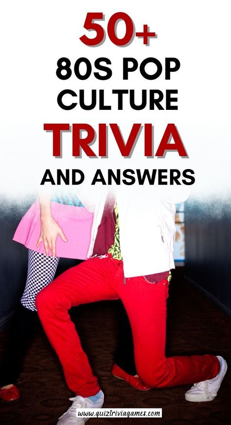 80s Pop Culture quiz | 80s Pop Culture trivia | 80s Pop Culture questions and answers | 80s Pop Culture quiz questions and answers | 80s Pop Culture trivia questions and answers | 80s Pop Culture multiple choice question and answers | 80s Pop Culture quiz trivia | 80s Pop Culture quiz questions | free 80s Pop Culture trivia game | free 80s Pop Culture trivia questions 80s Quiz, Culture Questions, 80s Trivia, Pop Culture Quiz, Pop Culture Trivia, 80s Pop Culture, British Sitcoms, Pub Quiz, Quiz Questions And Answers