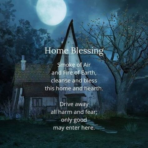 When you get a new home Smudging Prayer, Pagan Spirituality, Home Blessing, Green Witchcraft, Witch Quotes, House Blessing, Wiccan Magic, Witch Spirituality, Magic Spell Book