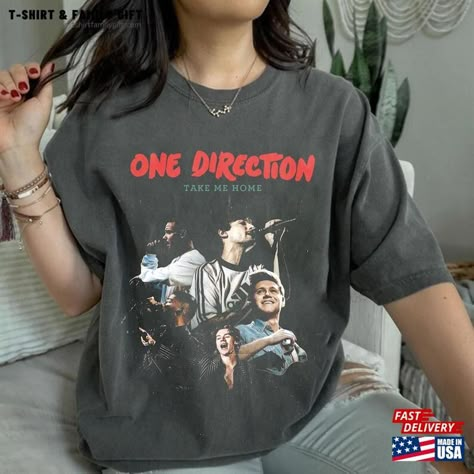 One Direction Inspired Outfits, One Direction Shirt, One Direction Merch, One Direction Outfit, One Direction Music, Music Country, Country Shirts, Concert Tshirts, Take Me Home