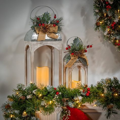 Wavy Candles, Holiday Lanterns, Lantern Ideas, Large Lanterns, Small Lanterns, Wood Lantern, Metal Lanterns, Led Lantern, Christmas Lanterns