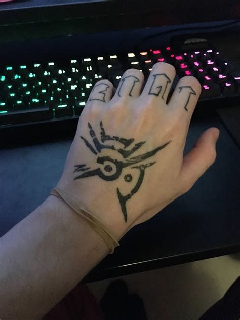 Outsider Tattoo, Dishonored Tattoo, Dark Souls Tattoo, Egyptian Eye Tattoos, Arkane Studios, Gamer Tattoos, Dishonored 2, Tattoos Simple, Soul Tattoo