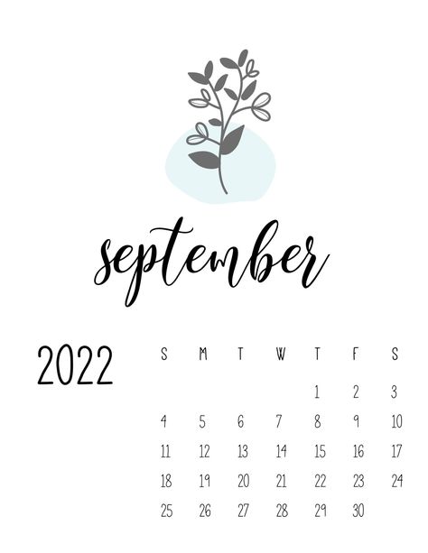 Kalender Aesthetic, Java Quotes, Printable Calendar Design, Penanda Buku, September Calendar, Minimalist Calendar, Monthly Planner Printable, Free Calendar, Printable Calendar Template