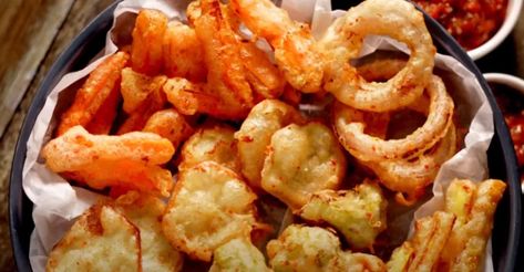 Air Fryer Tempura, Veggie Tempura, Air Fryer Recipes Vegetables, Tempura Vegetables, Tempura Recipe, Sushi Recipes Homemade, Tempura Batter, Best Air Fryer, Batter Recipe