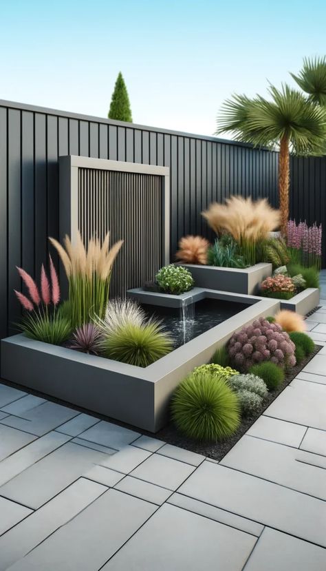 Garden Bed Ideas, Modern Backyard Landscaping, Minimalist Garden, Modern Garden Design, Modern Backyard, Gardens Design, Outdoor Gardens Design, Outdoor Decor Backyard, Small Garden Design