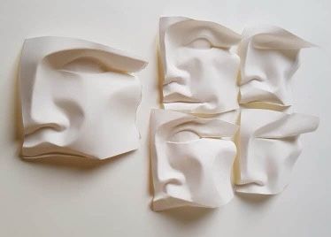 Folding Paper, Sheets Of Paper, Colossal Art, Folded Paper, Modern Crafts, Relief Sculpture, Origami Art, Art Archive, Paper Sculpture