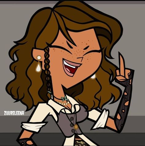 Total Drama Courtney Redesign, Zuureleena Redesigns, Zuureleena Total Drama, Gwen Redesign Total Drama, Tdi Redesigns, Total Drama Courtney, Cartoon Crushes, Y2k Profile Picture, Drama Total