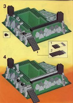 Lego Castle Instructions, Lego Blueprint, Lego Structures, Fort Building, Castle Black, Lego Boat, Lego Ww2, Black Castle, Lego Activities