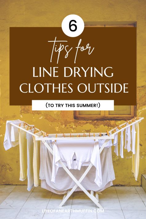 Line Drying Clothes, Pioneer Living, Suburban Homestead, Line Drying, Clothes Drying Racks, Eco Friendly Living, Drying Clothes, Read Later, Save Your Money