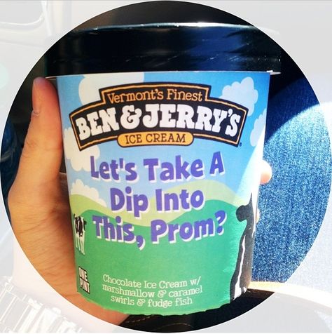 Ben & Jerry's Personalized Pint Printout #promposal Ice Cream Promposal, Cutest Proposals, Prom Asks, Prom Posals, Cute Hoco Proposals, Cute Promposals, Prom Pictures Group, Promposal Ideas, Prom Proposals