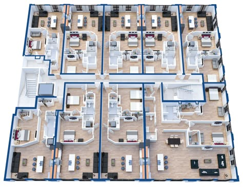 Apartment Building Plans Layout, Four Apartment Building Plan, Floor Plan Apartment Building, Small Apartment Building Design Plan, Apartment Interior Floor Plan, 3 Apartment Building Plan, Apartment Floor Plans Buildings, Apartment Buildings Architecture, 4 Floor Building Design