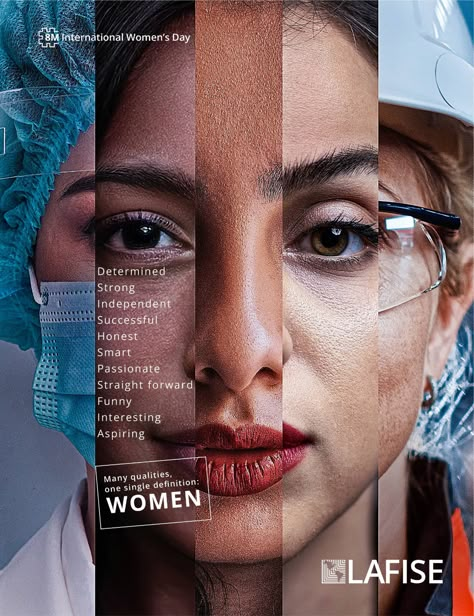 LAFISE: International women's day • Ads of the World™ | Part of The Clio Network World Womens Day, International Womens Day Poster, International Men's Day, Master Design, Ad Of The World, Publicidad Creativa, Women Poster, International Women’s Day, Graphic Design Lessons