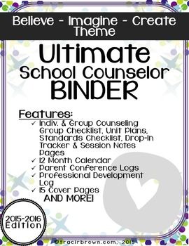 UPDATED: 2015-2016 Ultimate School Counselor Planner (Beli School Counselor Planner, Middle School Counselor, School Counselor Resources, College Counselor, School Counseling Office, School Counselor Office, High School Counselor, Guidance Counseling, Elementary School Counselor