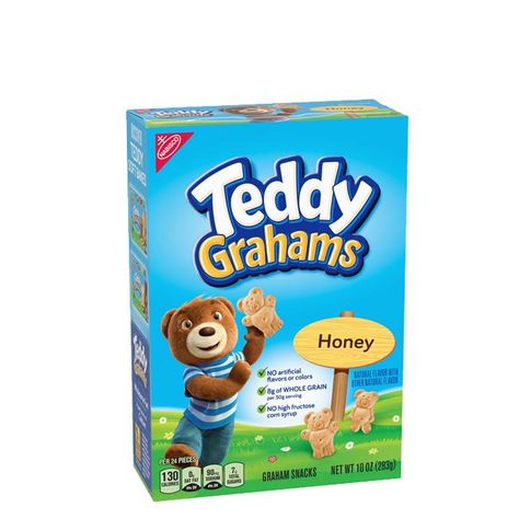 How To Order The Starbucks Teddy Grahams Frappuccino Teddy Graham In A Blanket, Teddy Graham Snack Ideas, Copycat Teddy Grahams, Valentines Teddy Grahams, Sourdough Teddy Grahams, Honey Packets, Vanilla Frappuccino, Squishy Ideas, Snack Drawer