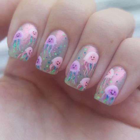 Bee And Puppycat Nails, Silly Nails, Kids Nails, Cute Simple Nails, Summery Nails, Animal Nails, Cute Summer Nails, Really Cute Nails, Animal Print Nails