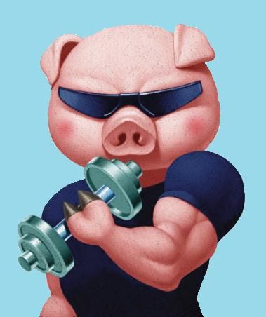 Weight-Lifting: The Most Unlikely Medicine Disney Pig, Ron Ron, Pig Images, Single Pic, Pig Pictures, Pig Drawing, Pig Illustration, Funny Pigs, Pig Art