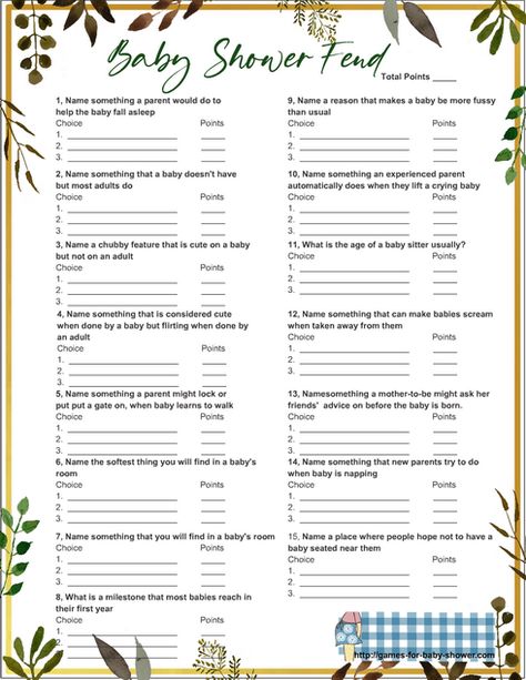 Free Printable Baby Feud, Baby Shower Family Feud Game Baby Shower Feud Game, Baby Shower Family Feud, Baby Shower Questions, Family Feud Game, Bay Boats, Baby Shower Brunch, Boy Baby Shower Themes, Shower Themes, Family Feud