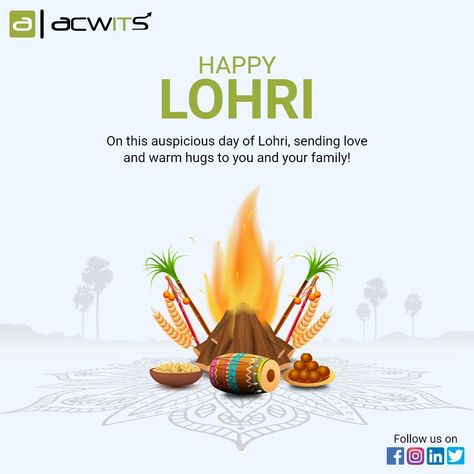 Happy Lohri Happy Lohri Social Media Post, Happy Bhogi Creative Ads, Lohri Poster Design, Lohri Creative Post, Lohri Creatives, Happy Lorhi, Lohri Creative Ads, Lohri Post, Lohri Poster