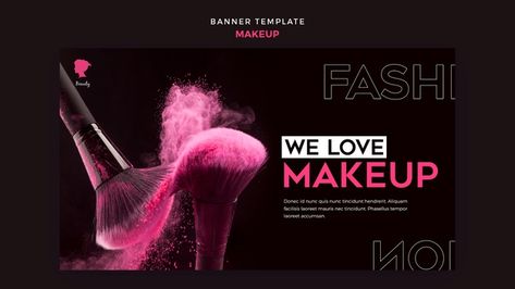 Makeup Banner, Exhibition Banners, Work Posters, Cosmetic Web, Beauty Exhibition, Makeup Boutique, Gifts Banner, Flex Banner Design, Fb Banner