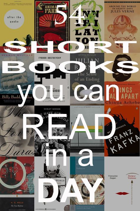 Books For Starters, Books You Can Read In A Day, Short Books Recommendations, Good Short Books, Short Books To Read In A Day, Short Book Recommendations, Short Books To Read, Chinua Achebe, Horror Literature