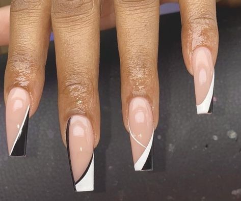 Square Tip Nail Designs, Coffin Style Nails, Drip Nails, Long Acrylic Nails Coffin, White Nail, Bling Acrylic Nails, Acrylic Nails Coffin Short, Acrylic Nails Coffin, Square Acrylic Nails