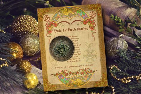 Links to https://morganamagick.com/item/yule-12-herb-sachet Yule Winter Solstice, Pagan Yule, Happy Solstice, Wiccan Sabbats, We Three Kings, Bless The Child, Grimoire Book, Magick Spells, Queen Of Heaven