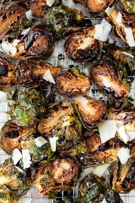 Fried Brussels Sprouts Deep Fried Brussel Sprouts, Fried Brussels Sprouts, Fried Brussel Sprouts, Three Ingredient Recipes, Sprouts Recipe, Brussels Sprouts Recipe, Chaat Masala, Simply Recipes, Everything Bagel