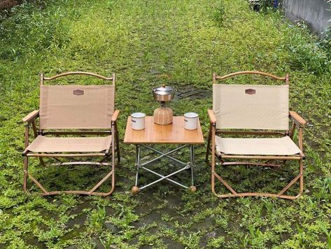 Aesthetic Camping, Roof Terrace Design, Portable Camping Chair, Yard Furniture, Camping Inspiration, Camping Set Up, Camping Aesthetic, Campervan Interior, Camper Living