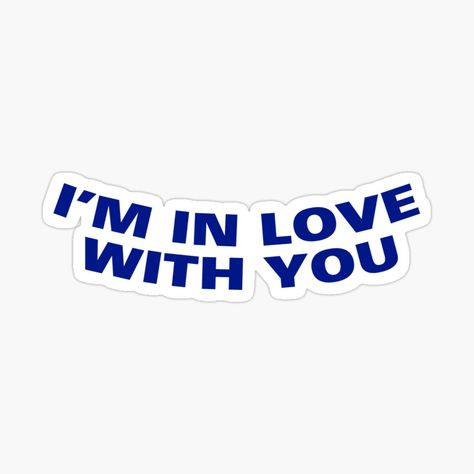 Get my art printed on awesome products. Support me at Redbubble #RBandME: https://www.redbubble.com/i/sticker/I-m-In-Love-With-You-lyrics-The-1975-text-by-lovekayz/157692691.EJUG5?asc=u The 1975 Stickers, Lyrics Stickers, Turtle Dove, Yours Lyrics, The 1975, Love Affirmations, Im In Love, Trending Topics, Science Poster