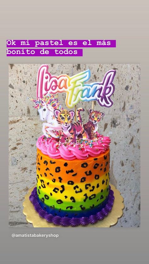 Lisa Frank Cheetah Birthday Party, Lisa Frank Unicorn Cake, Lisa Frank Cheetah Cake, Lisa Frank Cake Topper, Lisa Frank Birthday Party Cake, Rainbow Leopard Cake, Lisa Frank Cupcakes, Lisa Frank Themed Party, Rainbow Cheetah Cake