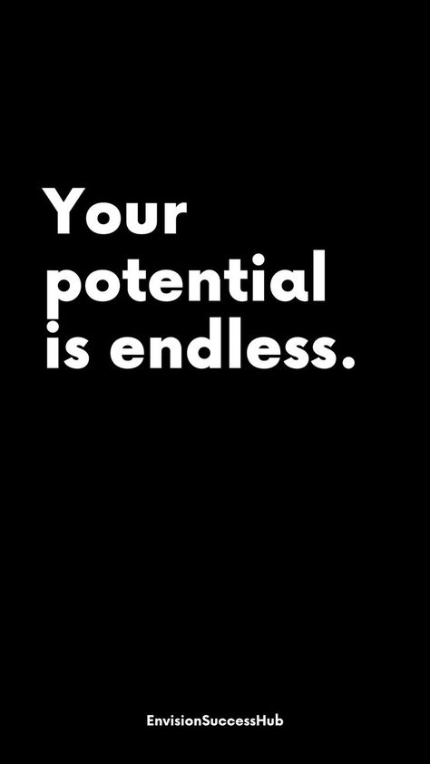 "Your potential is endless." 💪 Embrace this empowering truth and unlock the limitless possibilities within you. 🚀 Pin it now for daily inspiration to reach new heights! ✨ #MotivationQuotes #UnleashYourPotential #LimitlessPotential #Inspiration #SuccessMindset #AchieveYourGoals #BelieveInYourself #DreamBig #SelfEmpowerment #PositiveVibes #LifeQuotes #MondayMotivation #SelfRealization #EmpowerYourself Limitless Quotes, Your Potential Is Endless, Tough Girl Quotes, Financial Life Hacks, English Writing Skills, English Writing, Self Empowerment, Good Life Quotes, Lyric Quotes