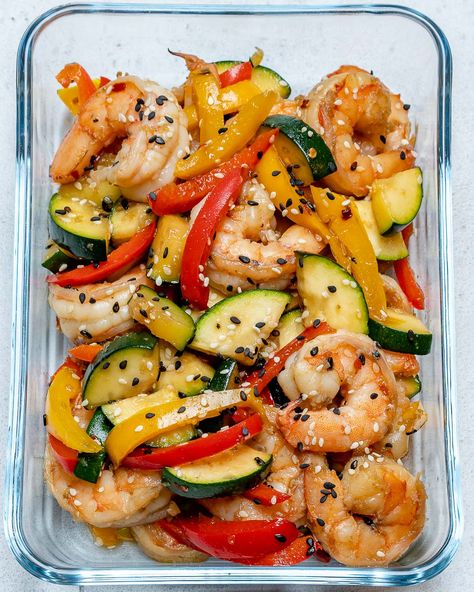 Shrimp Stirfry, Stir Fry Meal Prep, Clean Eating Meal Prep, Clean Meal Prep, Recipes Shrimp, Delicious Meal Prep, Meal Prep Clean Eating, Clean Food Crush, Food Crush