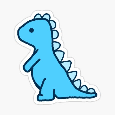 Stickers Cool, Blue Drawings, Dinosaur Wallpaper, Preppy Stickers, Dinosaur Stickers, Cute Laptop Stickers, Tumblr Stickers, Cute Kawaii Drawings, Mini Drawings