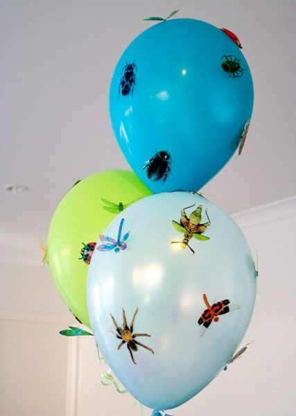 Bug Balloons, Bug Party, Balloons Party, 6th Birthday Parties, Third Birthday, 4th Birthday Parties, 3rd Birthday Parties, 9th Birthday, Beetles