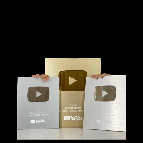 Silver and Golden play button Silver play button for editing Golden play button for editing YouTube play button for editing Youtube Golden Play Button, Golden Play Button, Youtube Wallpaper, Juice Watermelon, Career Vision Board, Youtube Success, Youtube Channel Ideas, First Youtube Video Ideas, Dream Music