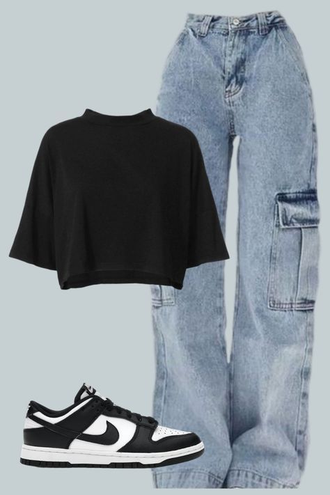 Casual College Outfits, Casual Preppy Outfits, Trendy Outfits For Teens, Everyday Fashion Outfits, Casual Day Outfits, Tomboy Style Outfits, Quick Outfits, Easy Trendy Outfits, Teenager Outfits