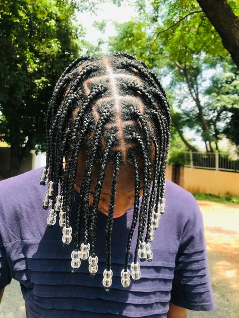 Boy Box Braids, Box Braids Men, Mens Twists Hairstyles, Braids With Fade, Hair Braid Beads, Natural Hair Men, Cornrow Hairstyles For Men, Braids Men, Braids For Boys