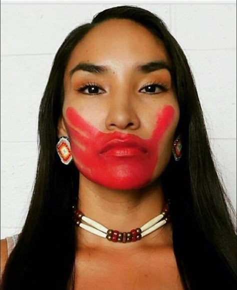 Rez Life, Indigenous Pride, Native American Face Paint, 100 Faces, Native Women, Were Back, Native American Heritage Month, Native American Wisdom, Native American Images