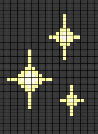 Crochet Star Grid Pattern, Constellation Pixel Art, Crochet Star Graph, Planet Alpha Pattern, Star Pixel Pattern, Celestial Alpha Pattern, Celestial Pixel Art, Alpha Square Pattern, Star Pixel Grid