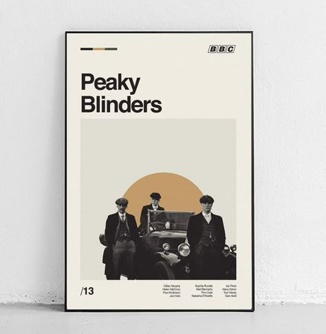 Sandgrain Studio, The Office Jim, Peaky Blinders Poster, Eleven Stranger Things, Alternative Movie Posters, Modern Poster, Framed Gifts, Peaky Blinders, Parks And Recreation